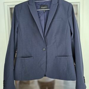 Banana Republic Women's Navy Wool Blazer Jacket Sz 6